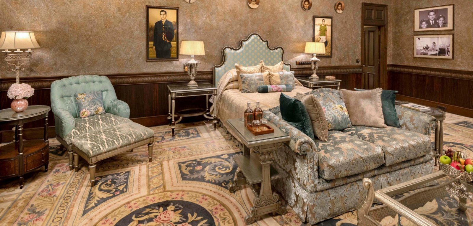 A palace suite at Rambagh Palace, Jaipur