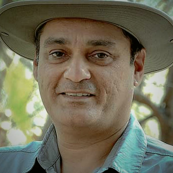 Vishal Singh in a wide-brimmed safari hat